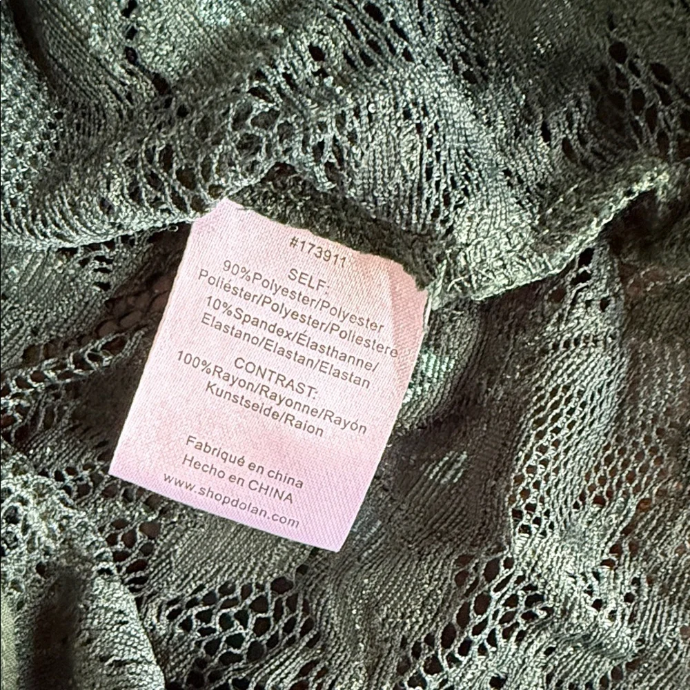 Dolan Emerald Green Lace Blouse - Picture 7 of 9